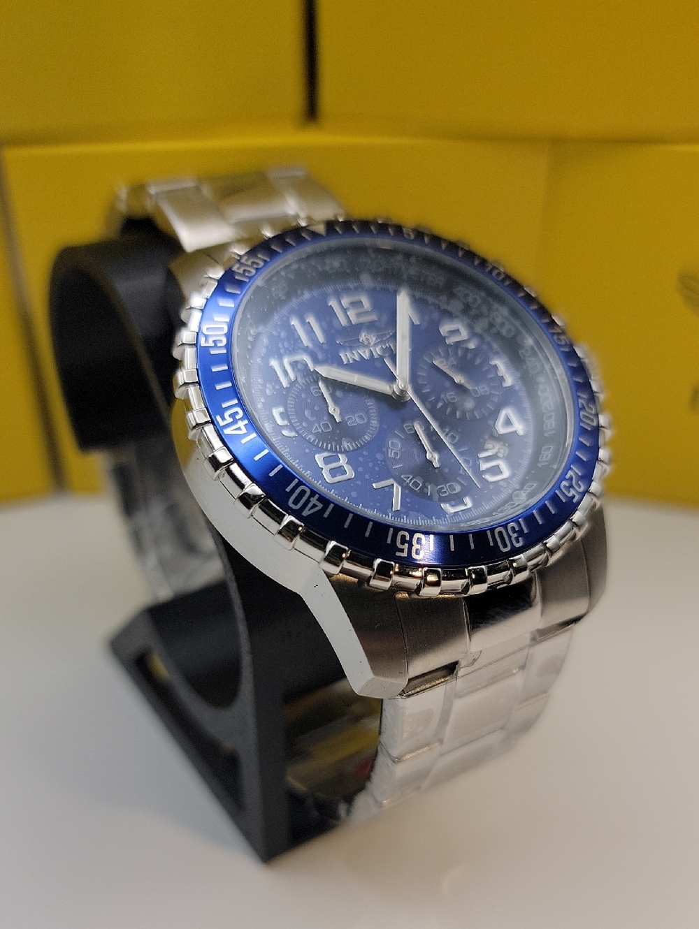 Invicta Specialty Deep Blue Vector Field Men's Watch 45mm Steel 6621 Chronograph - Picture 6 of 11